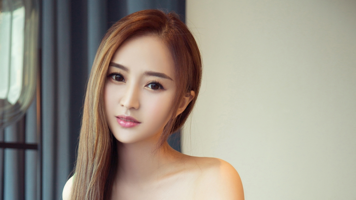 性感露肩美女，小甜心高清4K壁纸，3840x2160超高清下载