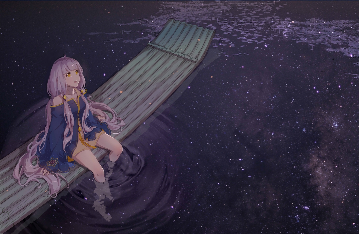 星尘游，星空少女4K超清动漫壁纸，绝美画质4000x2618，一键下载！