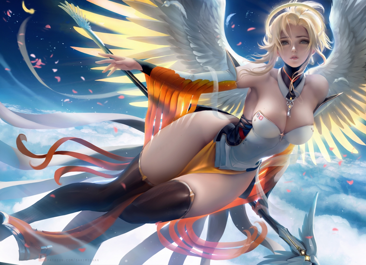 守望先锋天使绝美4K高清壁纸，3863x2790超清画质，游戏美图尽在掌握！