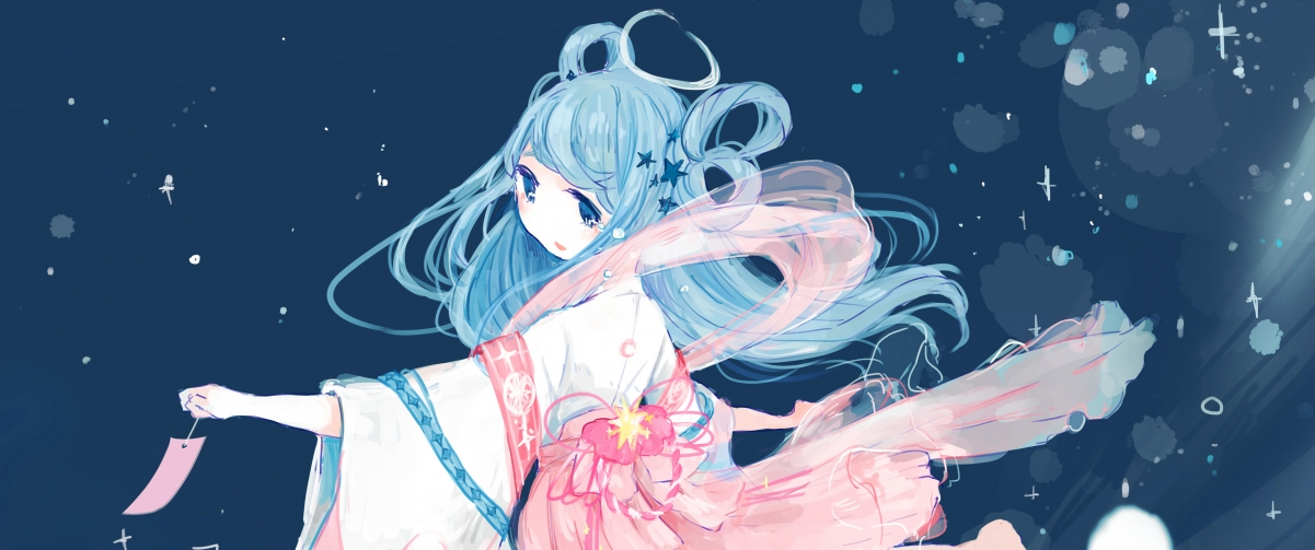 七夕织女姬精选，绝美4K动漫壁纸，3440x1440超清下载