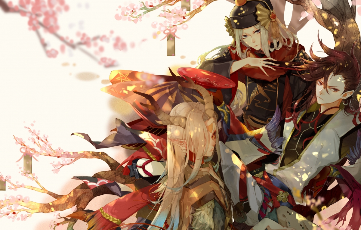 武士刀炫酷插画，4K超清动漫壁纸，精美细节尽在眼前，4096x2607高清下载