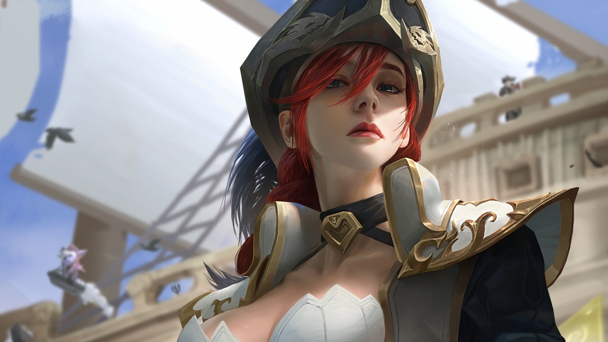厄运小姐LOL 4K高清壁纸，3840x2160分辨率，精美游戏图片下载