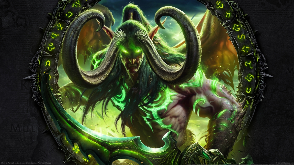 魔兽世界，军团再临 - 伊利丹4K超清壁纸，3840x2160分辨率，游戏美图下载