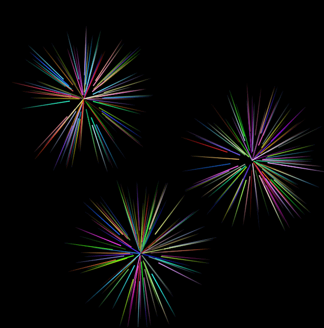 html5烟花线条散射动画特效下载