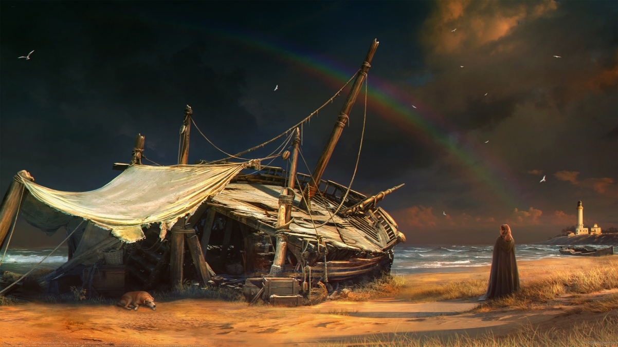 暴风雨后的4K动漫壁纸，Vladimir Manyukhin作品，高清3840x2160下载