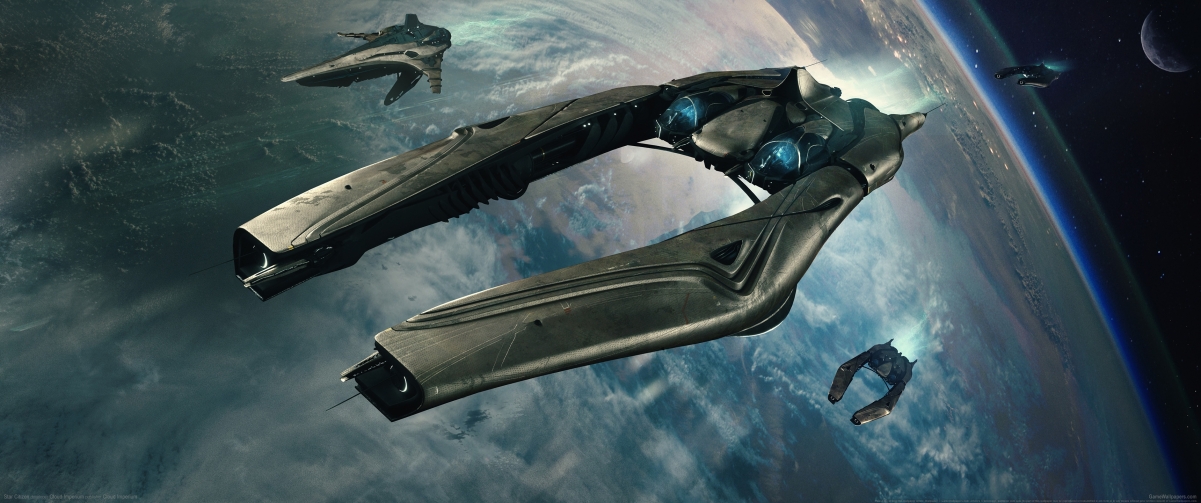 Star Citizen星际公民，绝美太空宇宙飞船4K壁纸，3440x1440高清下载