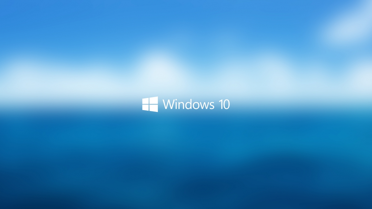 蓝色天空Windows10 4K超高清壁纸，3840x2160分辨率免费下载