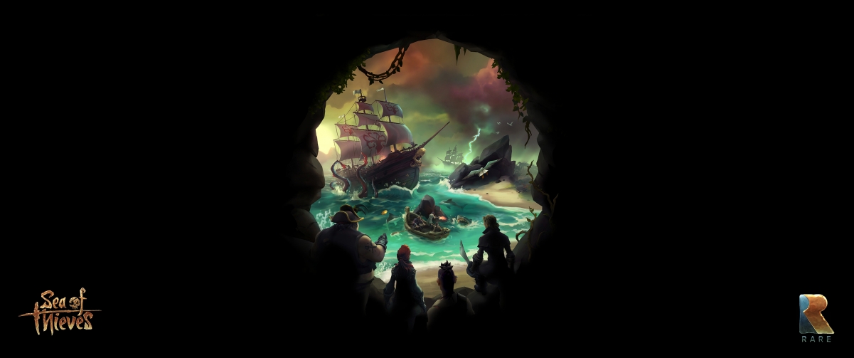 《盗贼之海(Sea of Thieves)》绝美4K壁纸，3440x1440超清画质，一键下载