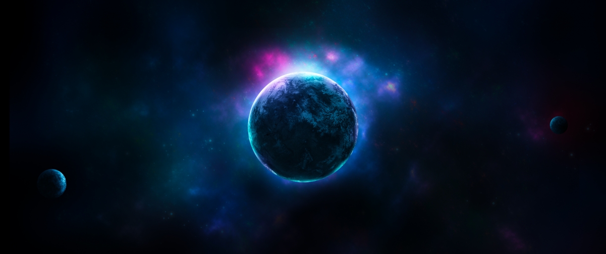 绝美星空星球宇宙壁纸，3440x1440超清4K风景图片，一键下载！