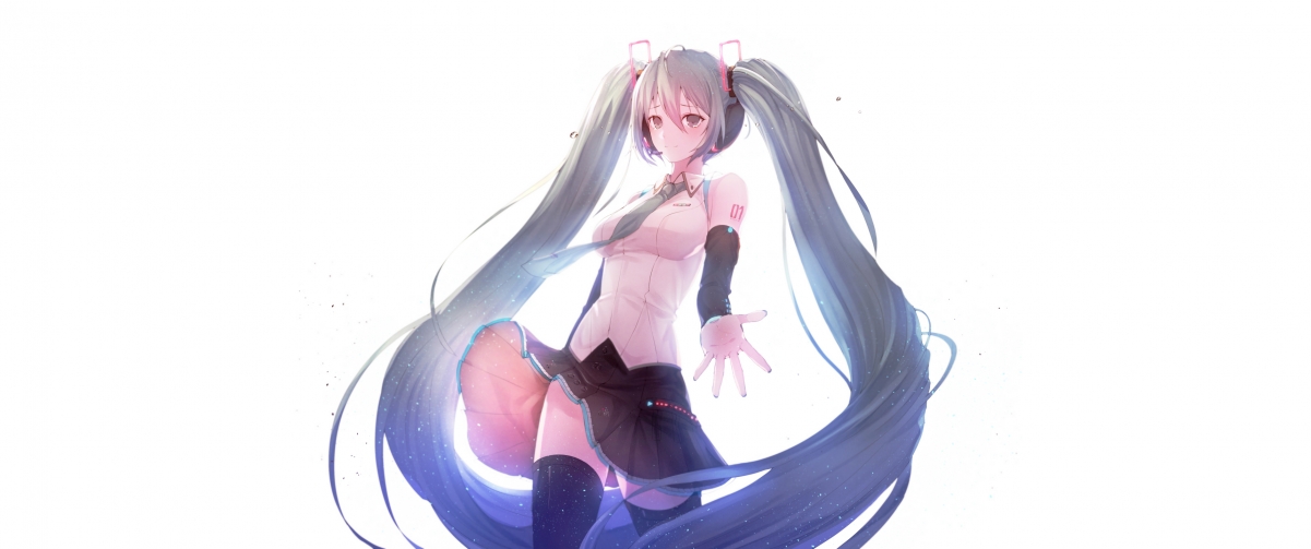 初音未来泪滴4K动漫壁纸，高清3440x1440动漫图片，免费下载