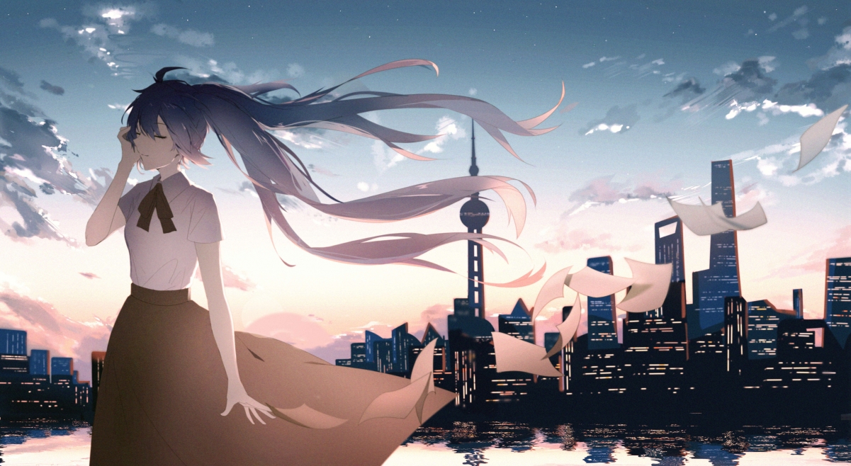 初音未来女生版4K超高清动漫壁纸，精美画质，尺寸4961x2717，免费下载