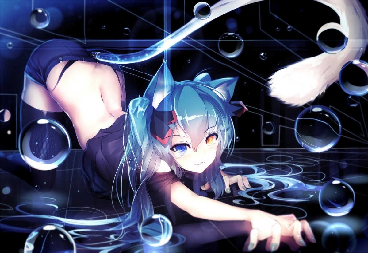 猫儿初音未来精选4K动漫壁纸，高清大图4000x2742，一键下载