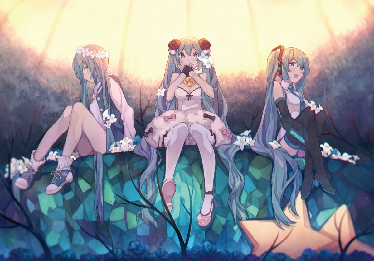 初音未来女孩精选，4K超清动漫壁纸，4440x3106高清大图下载