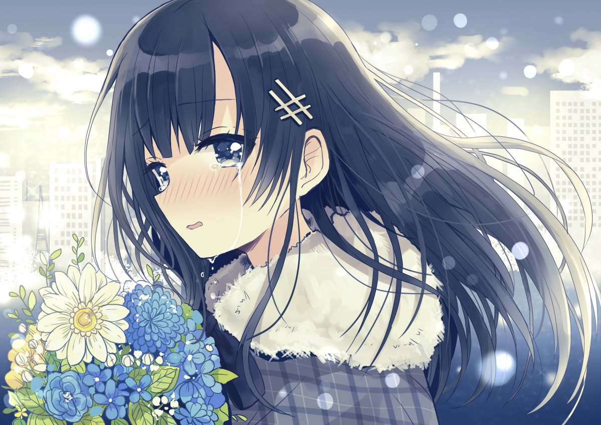 雪夜二次元女神，绝美4K动漫壁纸，高清大图4093x2894，免费下载