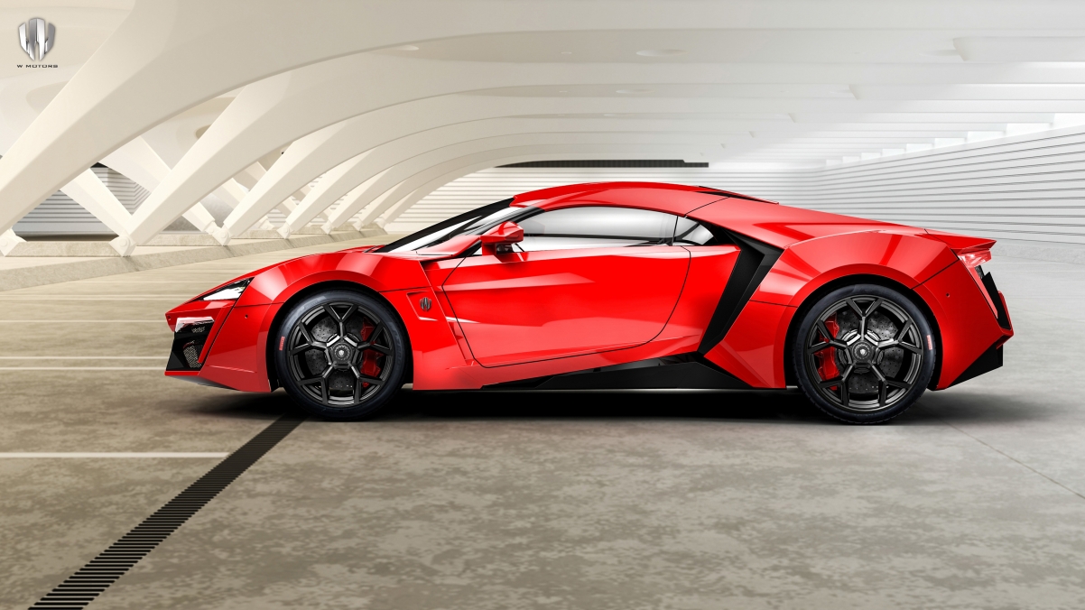 红色跑车Lykan Hypersport，超清4K壁纸，3840x2160高清下载