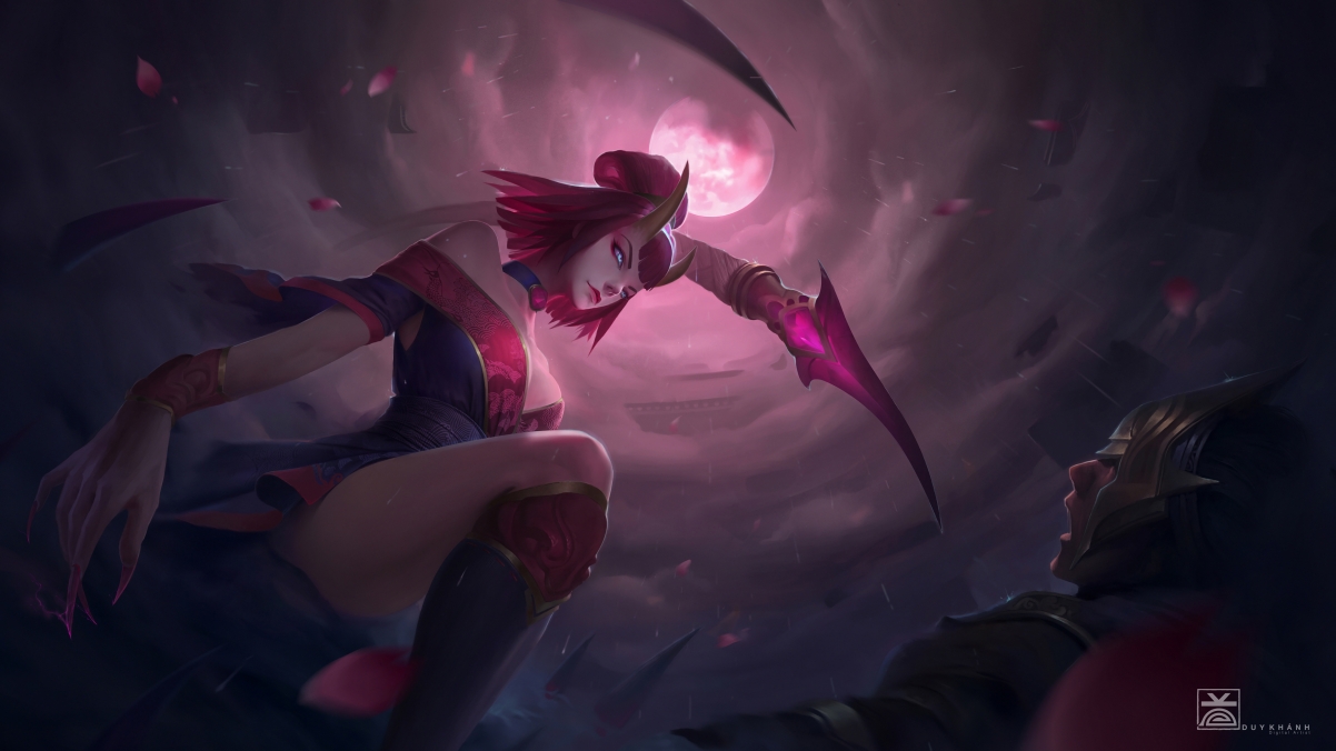 英雄联盟LOL，绝美寡妇制造者伊芙琳，4K超清壁纸，3840x2160高清下载