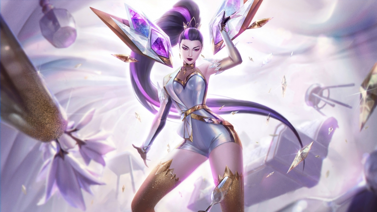 LOL英雄联盟，虚空之女KDA ALL OUT至臻卡莎，超高清4K壁纸，3840x2160分辨率，免费下载