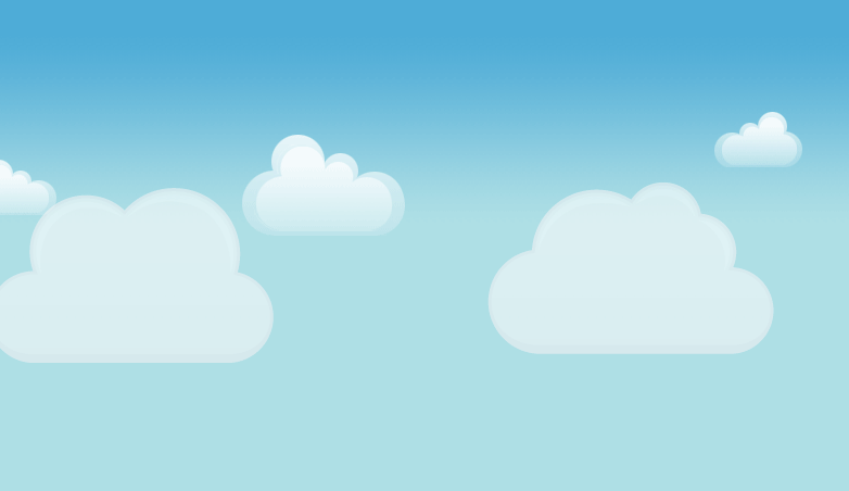 html5天空飘动的白云动画特效