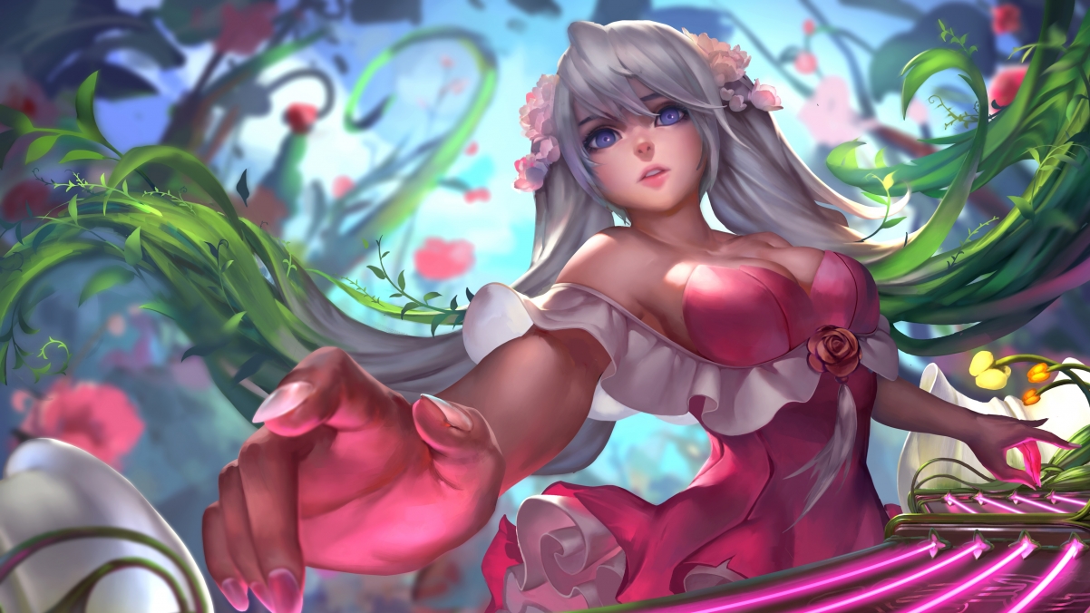 LOL英雄联盟，绝美琴女4K超清壁纸，3840x2160分辨率，高清游戏图片下载