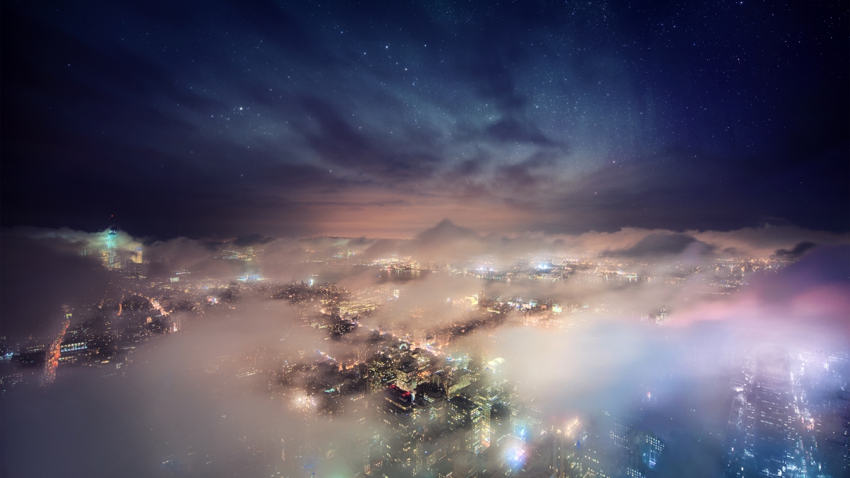 纽约帝国大厦星空美景，超清4K壁纸，3840x2160高清大图下载