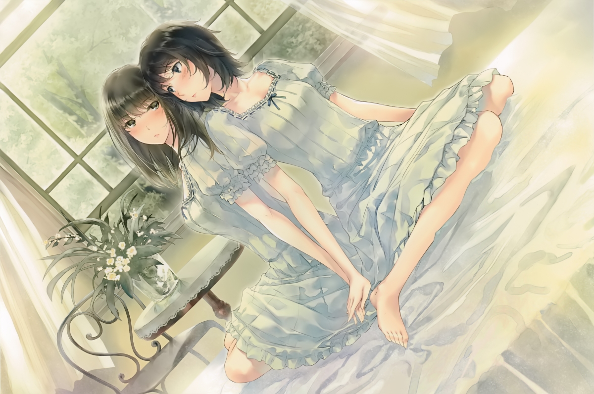 温馨姐妹时光，4K超高清动漫壁纸，4000x2652分辨率，免费下载