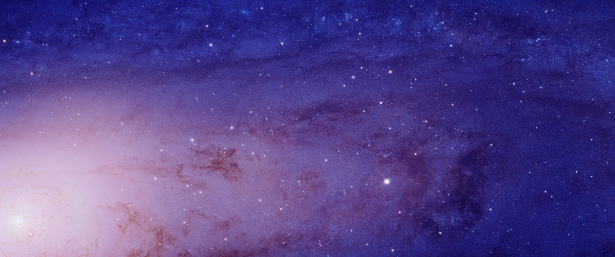 仙女座绝美星空风景，4K高清壁纸3440x1440，免费下载欣赏