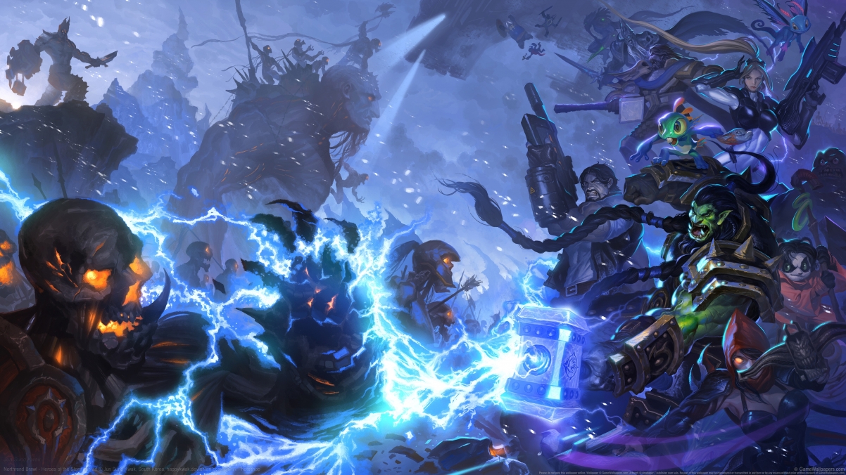 风暴英雄4K高清壁纸，Heroes of the Storm粉丝艺术，3840x2160分辨率，免费下载