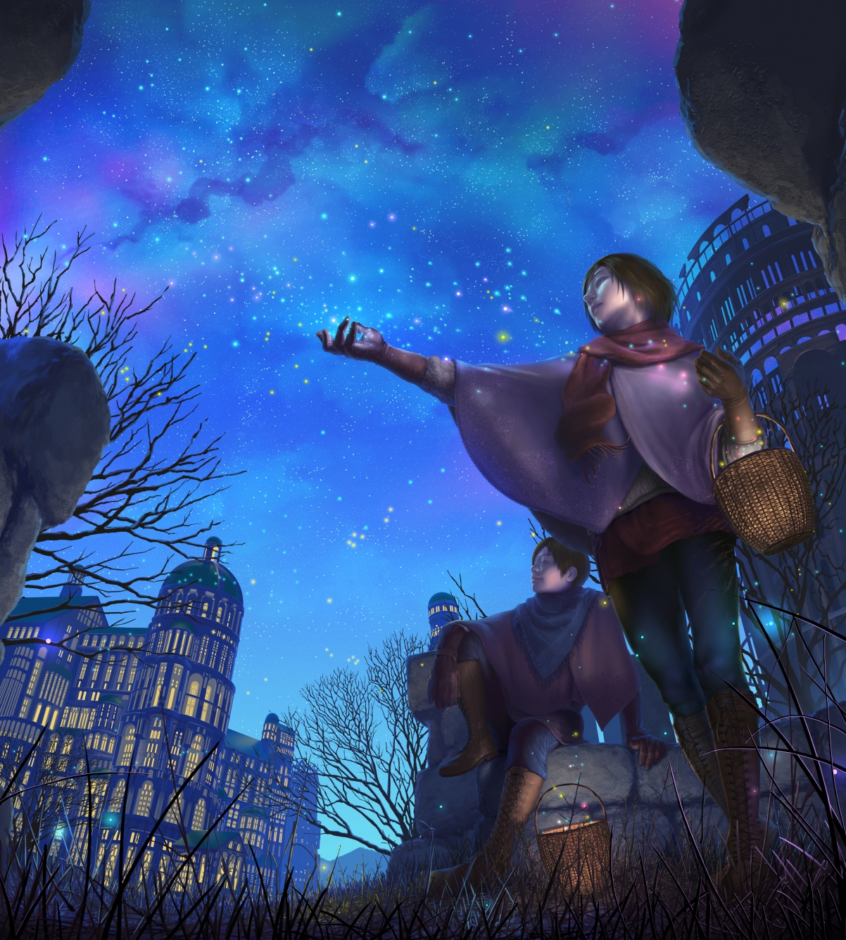 冬日星花绽放，唯美星空4K动漫壁纸，超清3051x3392，免费下载