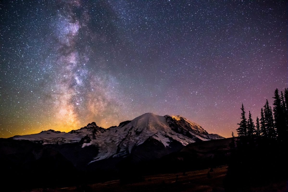 夜山星空美景，5K超清风景壁纸，4K高清图片下载，震撼5472x3648分辨率