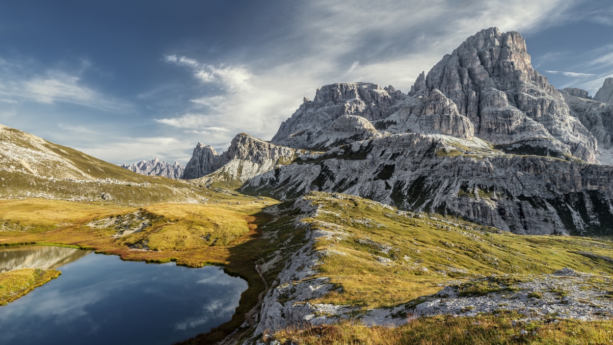 山湖之美，官方MAC苹果5K超清壁纸，4K风景高清图片，5120x2880免费下载