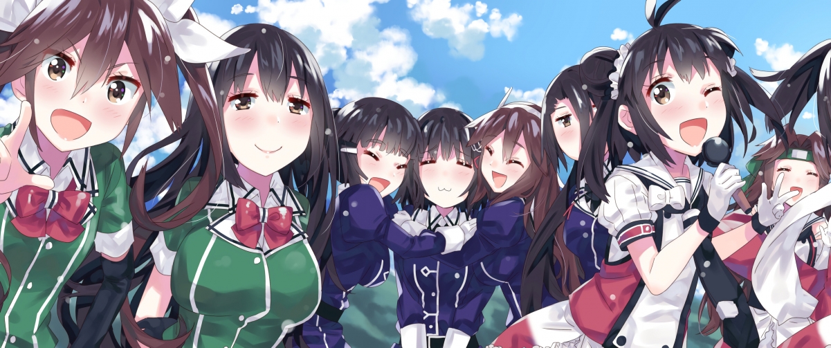 夏日二次元萌妹动漫壁纸，3440x1440超清4K图片，免费下载