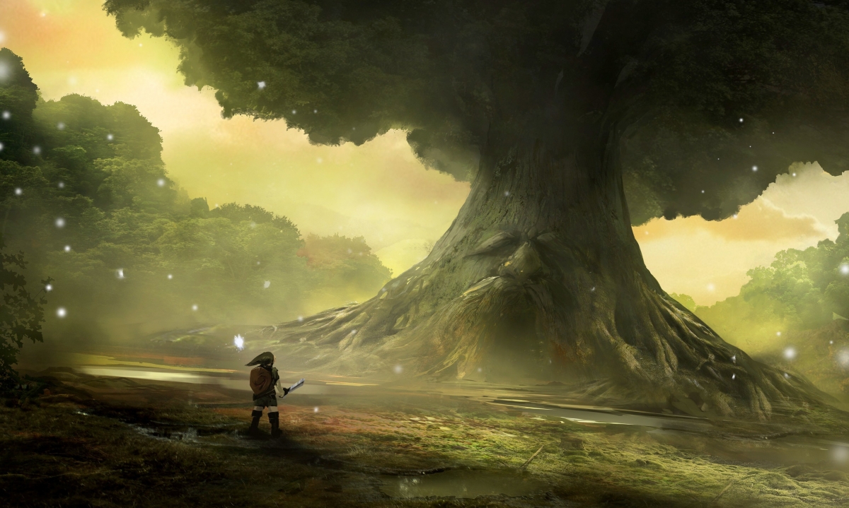 塞尔达传说大树美景，4K高清游戏壁纸，3000x1797超高清下载