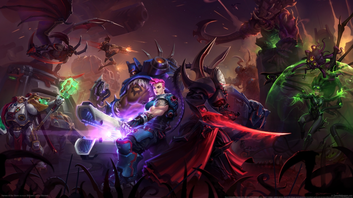 风暴英雄(Heroes of the Storm)超高清4K壁纸，3840x2160分辨率游戏美图，一键下载！