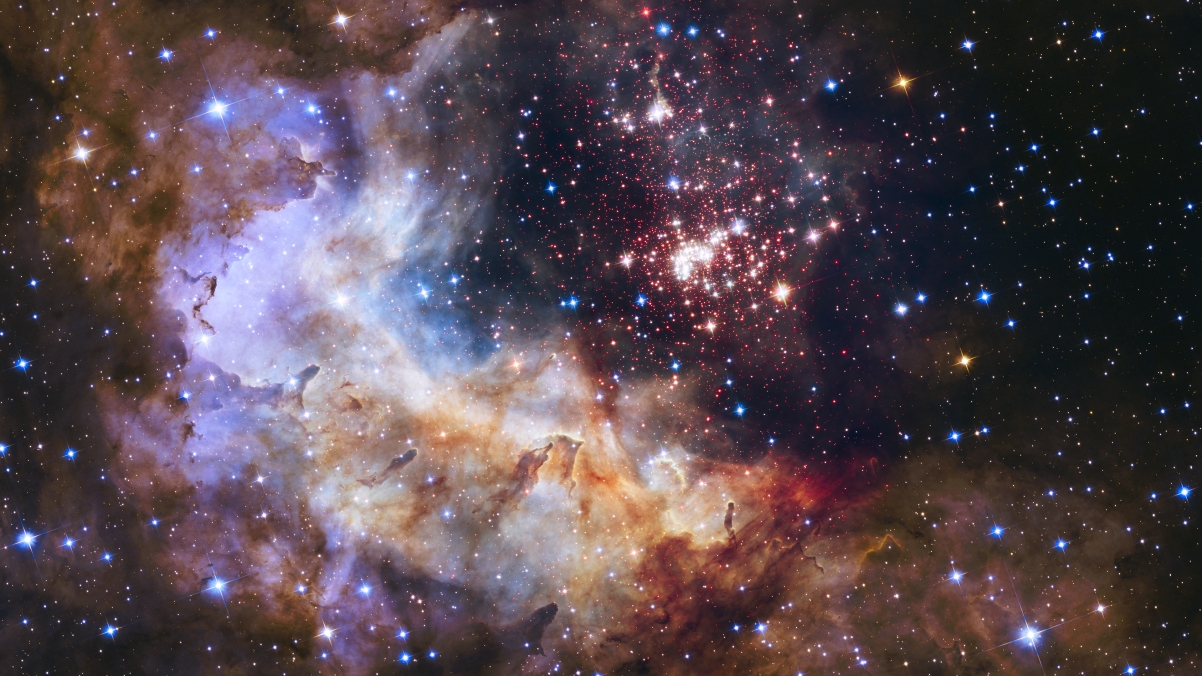璀璨星空烟火秀，NASA&ESA精选星团银河系高清壁纸，3840x2160超清下载