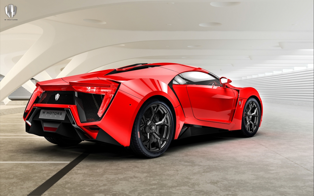 Lykan Hypersport炫红超跑，4K高清壁纸，3840x2400分辨率，免费下载