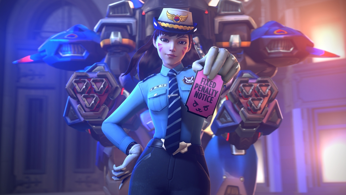 《守望先锋》Dva女警惊艳亮相！4K超高清壁纸下载，3840x2160分辨率