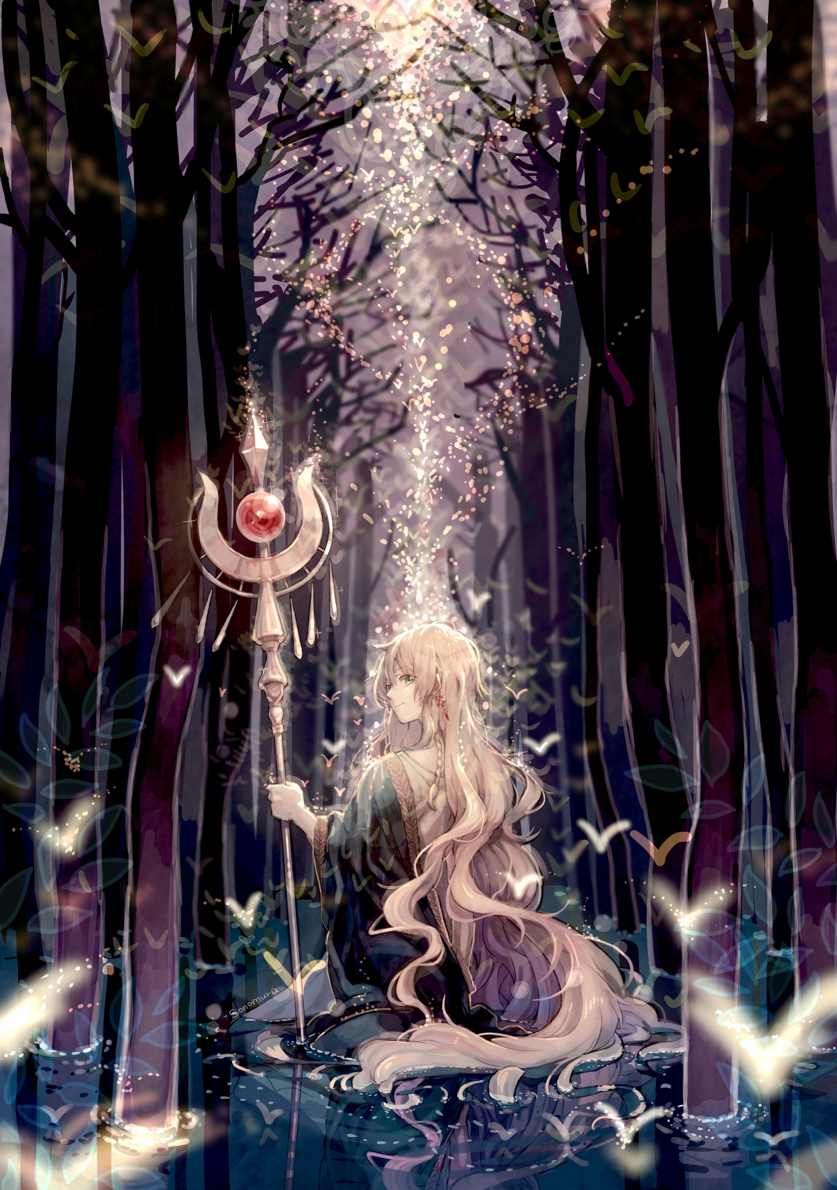 天使魔杖绝美竖屏壁纸，高清4K分辨率，2813x4000超清下载