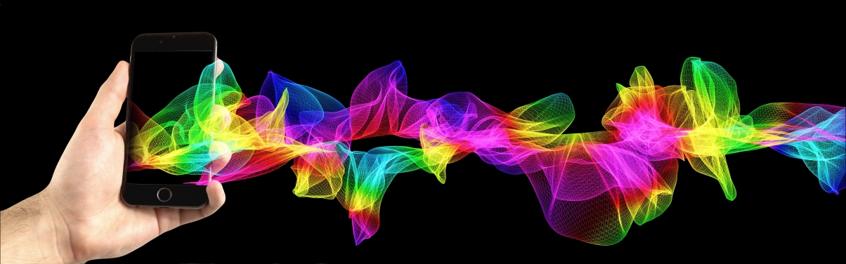 绚丽粒子波，智能手机多彩壁纸，高清5K图片素材，畅享5900x1844视觉盛宴