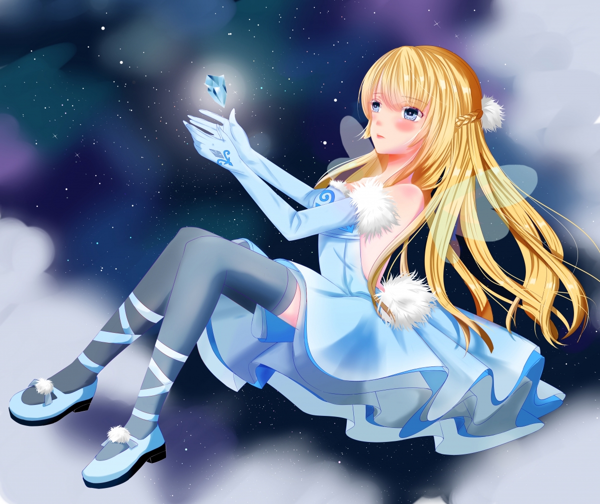 星空少女绝美壁纸，5K动漫、4K游戏高清大图，5905x4960超高清下载
