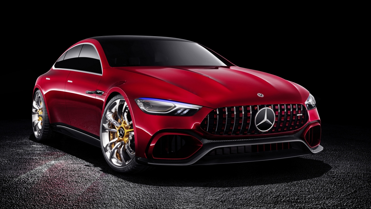 梅赛德斯-奔驰AMG GT概念车，超高清4K壁纸，3840x2160分辨率免费下载