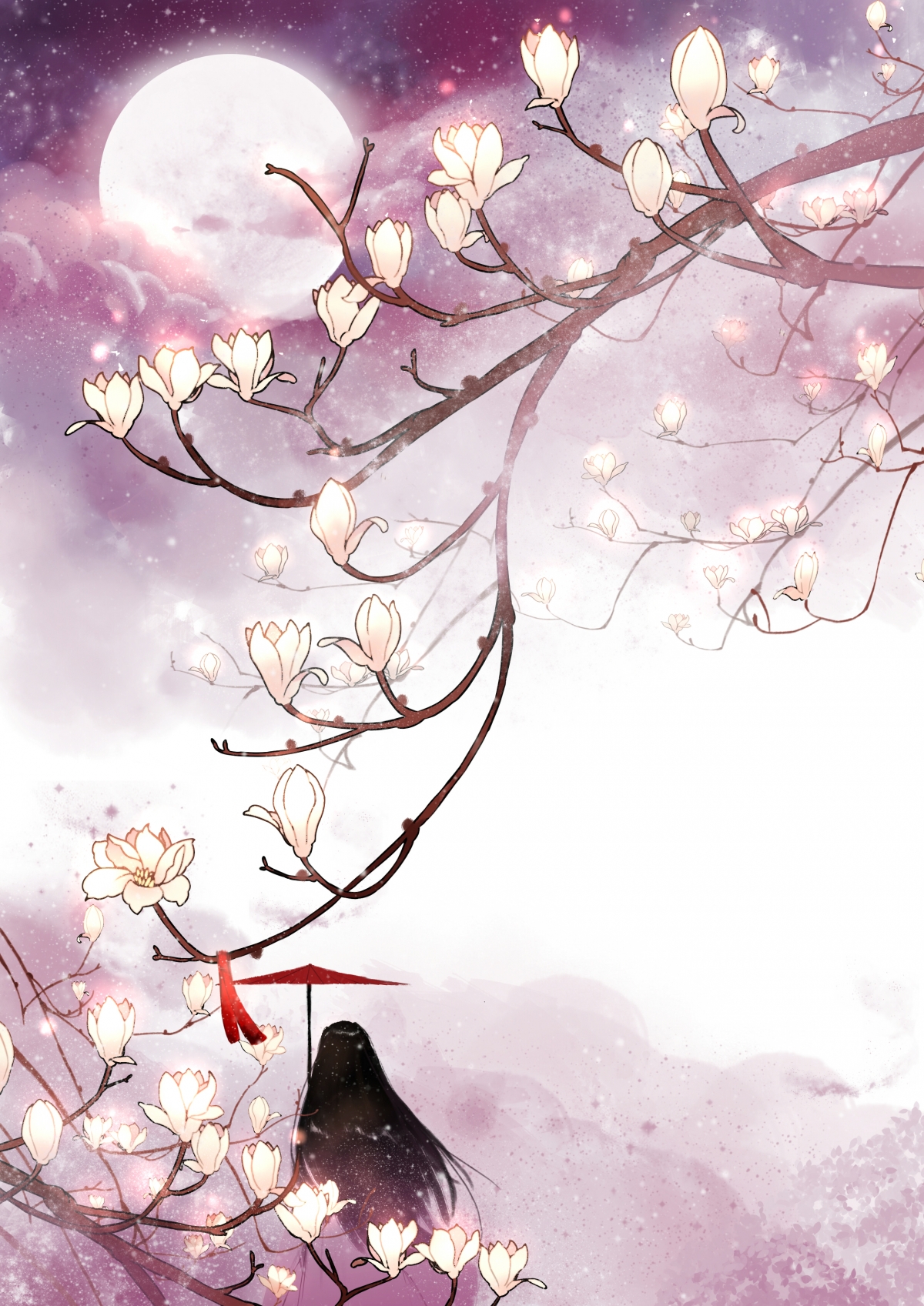 玉兰古风全屏高清壁纸，唯美4K手机图片，2480x3507分辨率，一键下载