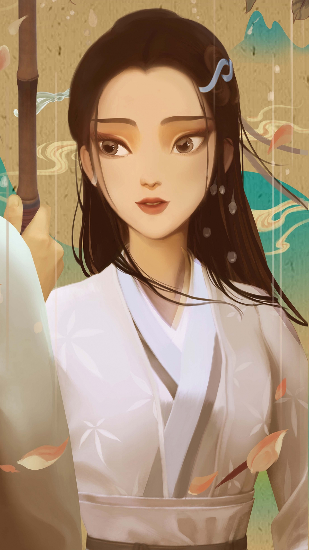 白蛇缘起小白绝美壁纸，2K/4K高清版，1440x2560分辨率，手机专属下载