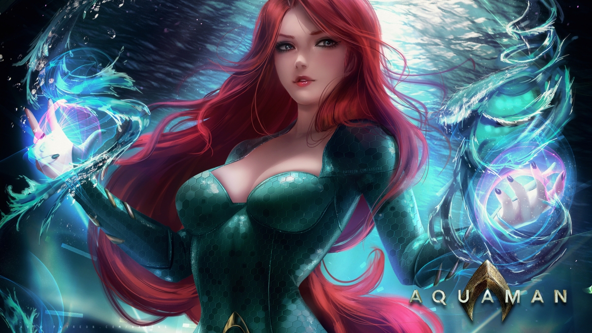 海王媚拉公主4K超清壁纸，3840x2160动漫美图，一键下载