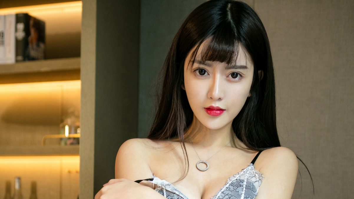 赵智妍绝美长发模特，4K超清壁纸下载，3840x2160高清美图欣赏