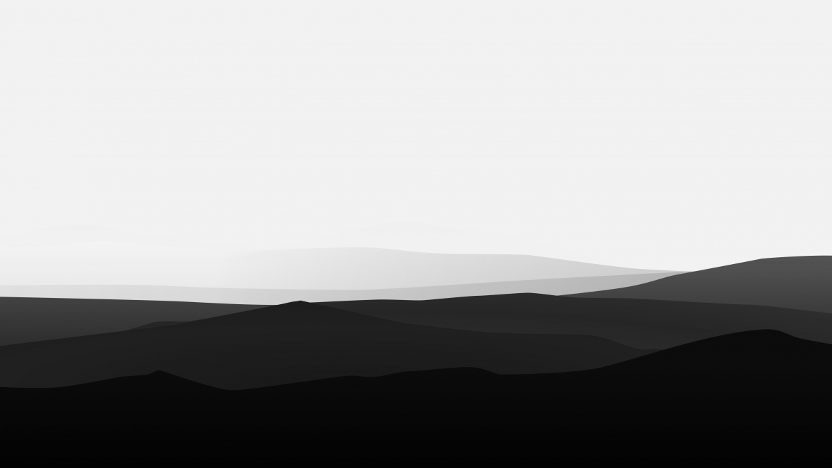 波浪白黑山脉，极简4K背景壁纸，高清5120x2880，免费下载