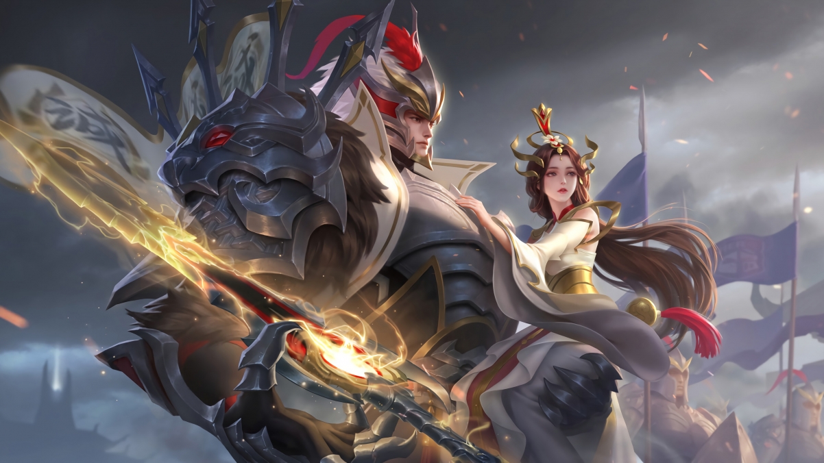 久胜战神干将莫邪专属壁纸，王者荣耀4K超清图片，3840x2160分辨率，一键下载！