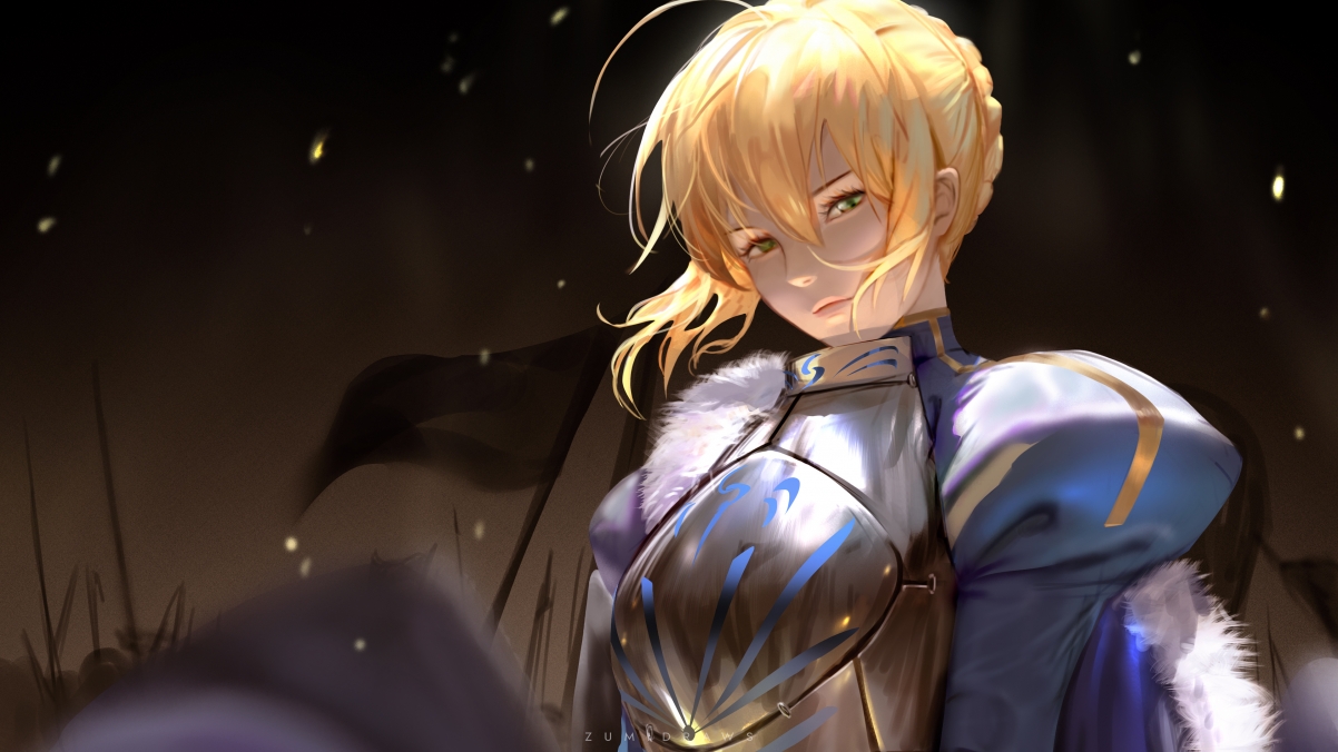 阿尔托莉雅·潘德拉贡4K超清壁纸，Saber动漫美图，3840x2160分辨率，免费下载