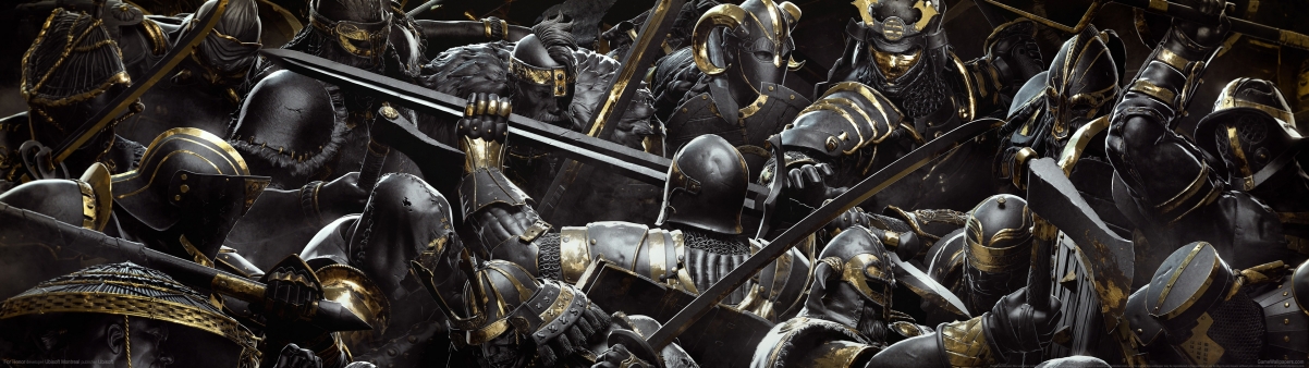 《荣耀战魂(For Honor)》4K超高清游戏壁纸，3840x1080分辨率，一键下载！
