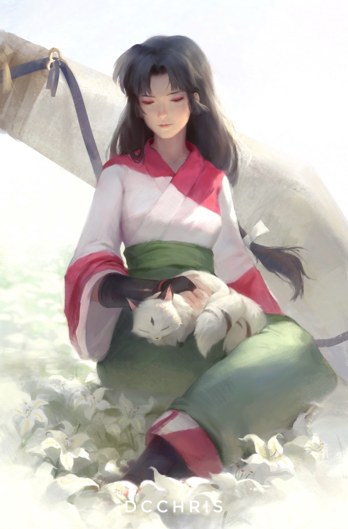 犬夜叉绝美女生竖屏4K壁纸，手机高清大图2526x3840，一键下载！