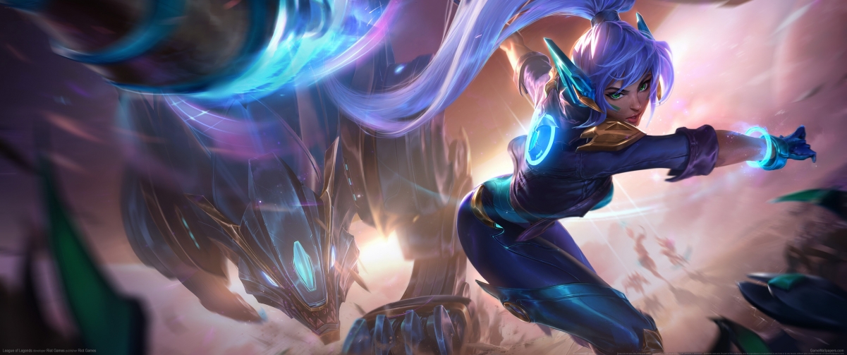 LOL英雄联盟，超清4K壁纸下载，银河魔装机神奈德丽惊艳登场，3440x1440高清大图